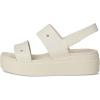 imageCrocs Womens Brooklyn 4U Low Wedges Platform Wedge Sandals for WomenStucco