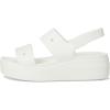 imageCrocs Womens Brooklyn 4U Low Wedges Platform Wedge Sandals for WomenWhite