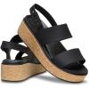 imageCrocs Womens Brooklyn Cork Low Wedge SandalBlackBlack