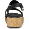 imageCrocs Womens Brooklyn Cork Low Wedge SandalBlackBlack