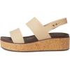 imageCrocs Womens Brooklyn Cork Low Wedge SandalChai