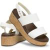 imageCrocs Womens Brooklyn Cork Low Wedge SandalChalk