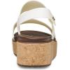 imageCrocs Womens Brooklyn Cork Low Wedge SandalChalk