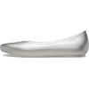 imageCrocs Womens Brooklyn Pointed Flat BalletSilver Metallic