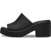 imageCrocs Womens Brooklyn Slide Heel Heeled SandalBlackBlack