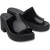 imageCrocs Womens Brooklyn Slide Heel Heeled SandalBlackHigh Shine