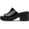 imageCrocs Womens Brooklyn Slide Heel Heeled SandalBlackHigh Shine