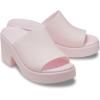 imageCrocs Womens Brooklyn Slide Heel Heeled SandalPink Milk