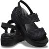 imageCrocs Womens Brooklyn Woven Low Wedge SandalBlack Woven