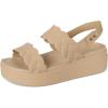imageCrocs Womens Brooklyn Woven Low Wedge SandalChai