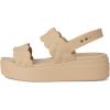 imageCrocs Womens Brooklyn Woven Low Wedge SandalChai