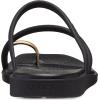imageCrocs Womens Miami Toe Loop Sandals FlatMetallic Black