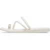 imageCrocs Womens Miami Toe Loop Sandals FlatMetallic Chalk