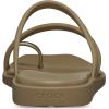 imageCrocs Womens Miami Toe Loop Sandals FlatSepia Metallic