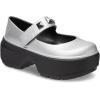 imageCrocs Womens Stomp Mary Janes FlatSilver