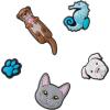 imageCrocs 5Pack Animal Shoe Charms  JibbitzAnimal Mix