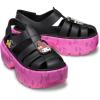 imageCrocs Unisex Adult Sanrio My Melody Kuromi Stomp Platform SandalsBlackPink