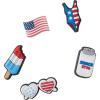 imageCrocs Unisex American Flag and Patriotic Collection Multi Packs USA 5 Pack