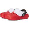 imageCrocs UnisexChild Classic Holiday Lined Clogs Little Big KidVarsity RedMulti