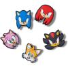 imageCrocs Unisexs Jibbitz Shoe SEGA Hedgehog Multi Pack Charms CharactersSonic The Hedge Hog 5Pack