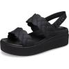 imageCrocs Womens Brooklyn Woven Low Wedge SandalBlack Woven