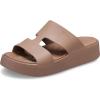 imageCrocs Womens Getaway Platform HStrap Sandals Wedge Sandals for WomenBrown