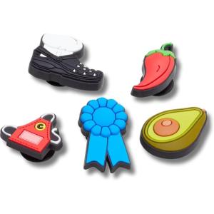 imageCrocs Jibbitz Food  Stylish Shoe Charms  Synthetic Material  Jibbitz Packs Shoe Charms  Oneofakinds Food Number One Chef 5Pack One Size One Size