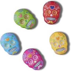 imageCrocs Jibbitz Holiday Packs Shoe Charms  Synthetic Material  Easy to Attach  Perfect for HolidaysDia De Los Muertos 5Pack