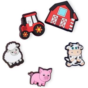 imageCrocs Jibbitz Shoe Charms  Wild Animal Multi Pack Crocs Charms for Girls and BoysCutesey Farm Animal