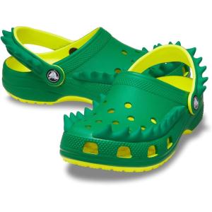 imageCrocs Kids Classic ClogsAcidityGreen Ivy