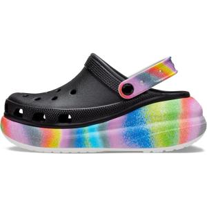 imageCrocs Unisex Adult Crush ClogsBlackMulti Spray Dye