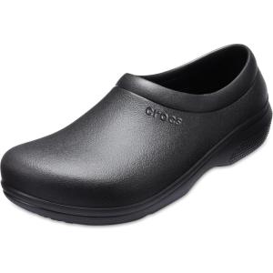 imageCrocs Unisex Adult On The Clock Slip Resistant ClogsBlack
