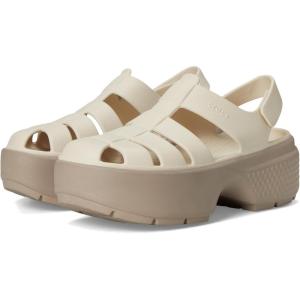 imageCrocs Unisex Adult Stomp Fisherman Heeled SandalsAlmond Tint