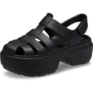 imageCrocs Unisex Adult Stomp Fisherman Heeled SandalsBlack