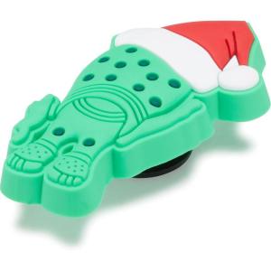 imageCrocs UnisexAdult Jibbitz Shoe Charms  Holiday and Christmas Shoe Charm Singles Cute Charms for Girls and BoysDude With Santa Hat