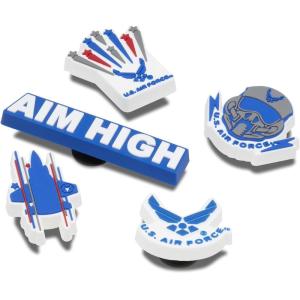 imageCrocs UnisexAdult Jibbitz US Military Shoe CharmsArmed Forces Us Air Force 5Pack