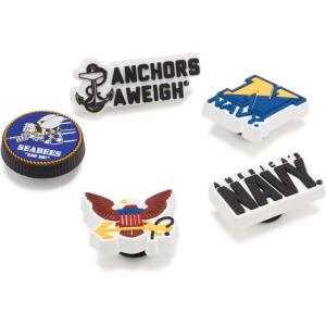 imageCrocs UnisexAdult Jibbitz US Military Shoe CharmsArmed Forces Us Navy 5Pack