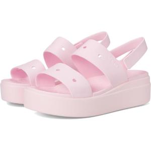 imageCrocs Womens Brooklyn 4U Low Wedges Platform Wedge Sandals for WomenPink Milk