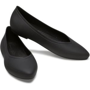 imageCrocs Womens Brooklyn Pointed Flat BalletBlack 1