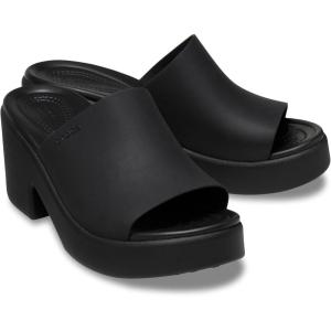 imageCrocs Womens Brooklyn Slide Heel Heeled SandalBlackBlack