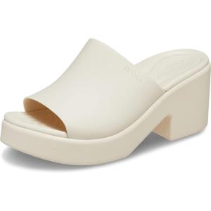 imageCrocs Womens Brooklyn Slide Heel Heeled SandalStucco