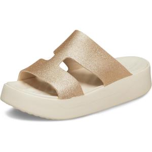 imageCrocs Womens Getaway Platform HStrap Sandals Wedge Sandals for WomenStucco