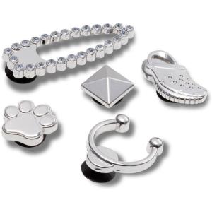 imageCrocs Zappos Print Lab Gone Wild Jibbitz 13PackSilver Sport