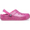 imageCrocs Classic Lined Glitter Clog Little KidBig Kid Fuchsia FunMulti 1 Little Kid M