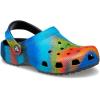 imageCrocs Kids Classic Tie Dye ClogsBlackMulti Spray Dye