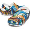 imageCrocs Kids Classic Tie Dye ClogsBright CobaltWhite
