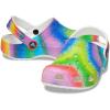 imageCrocs Kids Classic Tie Dye ClogsWhiteMulti Spray Dye