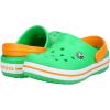 imageCrocs Kids Crocband ClogGrass Green White Blazing Orange