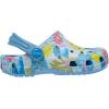 imageCrocs Kids Stitch Classic Clogs for Kids  Ethylene Vinyl Acetate  Round Toe Design  Pivot Heel StrapStitchFloral