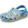 imageCrocs Kids Stitch Classic Clogs for Kids  Ethylene Vinyl Acetate  Round Toe Design  Pivot Heel StrapStitchFloral
